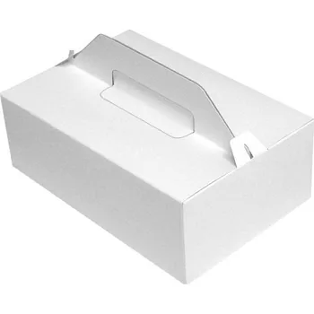 Dárková krabička Krabička na výslužku bílá extra velká