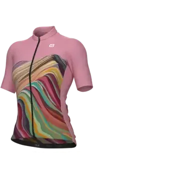 cyklistický dres Alé PR-E Rainbow dámský cyklistický dres krátký rukáv Pink vel. L