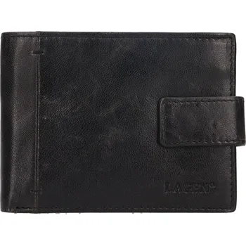 pánská peněženka kožená 12567-C černá -blk