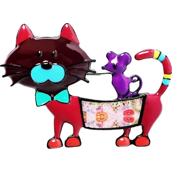 Brož Tatuum OZDOBNÁ BROŽ VE TVARU KOČKY — YUMI