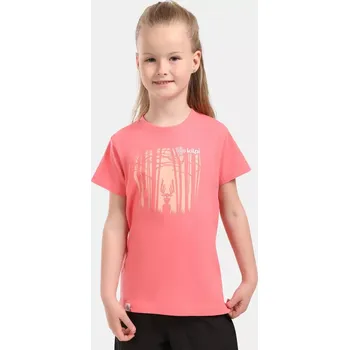 Dívčí tričko Dívčí bavlněné tričko Kilpi MALGA-JG růžová 110