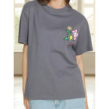 Dámské tričko Sinsay - Tričko s potiskem na zádech - šedá - 359FK-90X - 359FK-90X-S