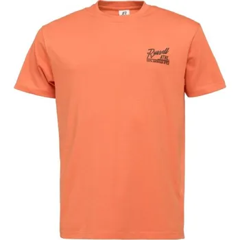 Pánské tričko Russell Athletic T-SHIRT M Oranžová, Černá