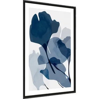 Obraz Plakát v rámu Jemný 3D KVĚTINOVÝ vzor 30x40