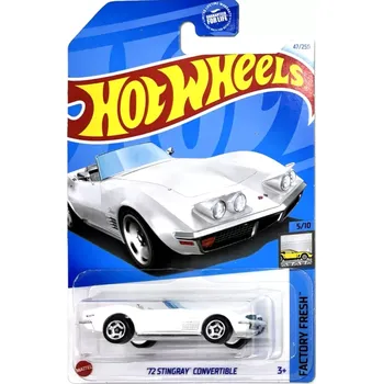 autíčko '72 Stingray Convertible White (F1) - Hot Wheels