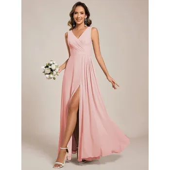 Dámské šaty Ever Pretty dlouhé růžové šaty 0096 Velikost: S / 36 / 04 / 08