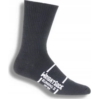 Pánské ponožky WrightSock RUNNING II Černé Ponožky na běhání z USA Velikost 37-42