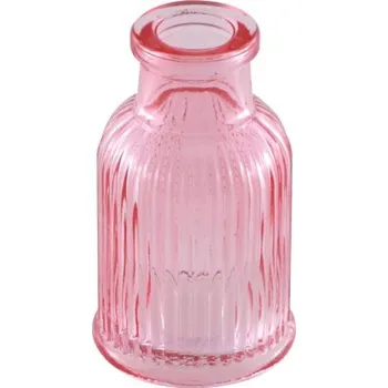 Váza Chaks Mini sklenená váza - Ružová 4,3 x 7,4 cm