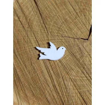 Dřevěná dekorace holubička bílá č.2