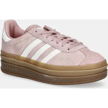 Dámské tenisky Semišové tenisky adidas Originals Gazelle Bold W JS3903 růžová 30X, EUR 41 1/3