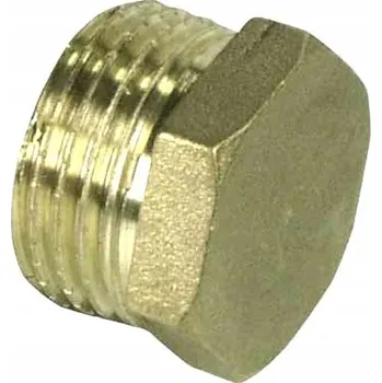 Fitinka Mosazná zátka 1 1/4" (DN32) VNĚJŠÍ ZÁVIT