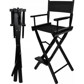 Kosmetická taburetka Studiová židle na líčení černá