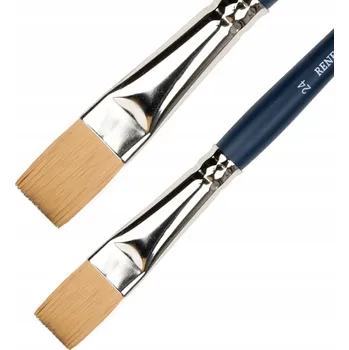 Umělecký štětec Plochý malířský štětec imitace sobolí srsti Renesans č. 24 Měkké štětiny