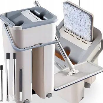 Kbelík a plochý mop Lean mop