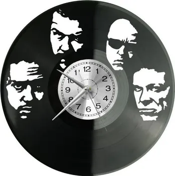 Hodiny METALOVÁ ROCKOVÁ KAPELA HUDEBNÍ SKUPINA NÁSTĚNNÉ HODINY DEKORATIVNÍ MODERNÍ DESKA