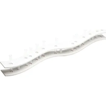 Chaks Dekorácia - Drevený biely stojan s tubami na kvety