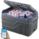 Autochladnička VEVOR, 12V autochladnička, 25l přenosná dvouzónová mraznička, nastavitelný rozsah -4℉-68℉, kompresorová chladnička 12/24V DC a 100-240V AC pro venkovní použití, kempování, obytné vozy