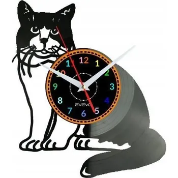 Hodiny Hodiny Kočka Kočky Nástěnné Hodiny Vinylová Deska Moderní Dekorativní Roztomilé