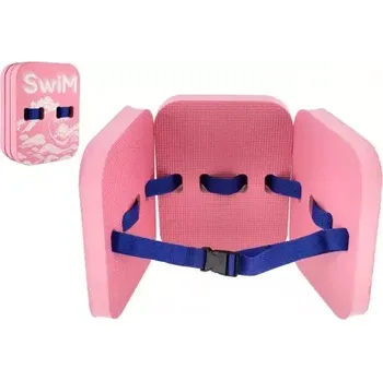 Plovací deska Teddies Plovací deska/pásek pěnová 18,5x24cm růžová ve fólii