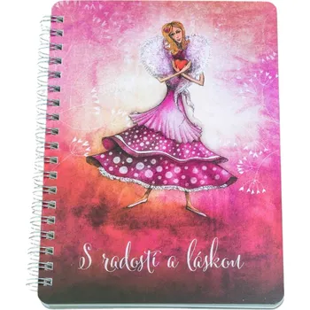 Lapač nápadů | Kroužkový blok | B6 | Lucie Ernestová Varianta: S radostí a láskou