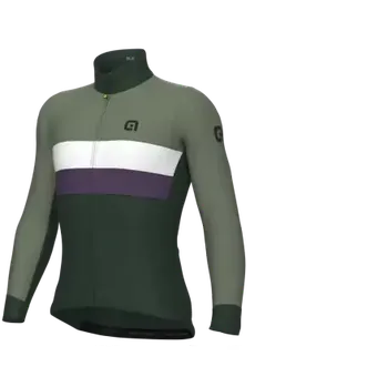 cyklistický dres Alé Chaos Off Road pánský zateplený cyklistický dres Scotland Green vel. XXL