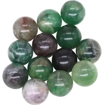 Přírodní fluority 16 mm 5 ks Minerální kuličky na výrobu šperků Dekorativní kameny Polodrahokamy Fluoritové korálky DIY