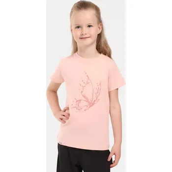 Dívčí tričko Dívčí bavlněné tričko Kilpi MALGA-JG korálová 98