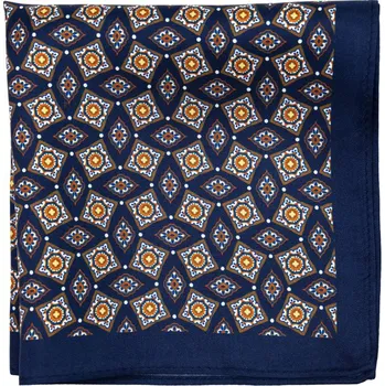 Šátek Bubibubi Tmavomodrý hedvábný kapesníček do saka Asti