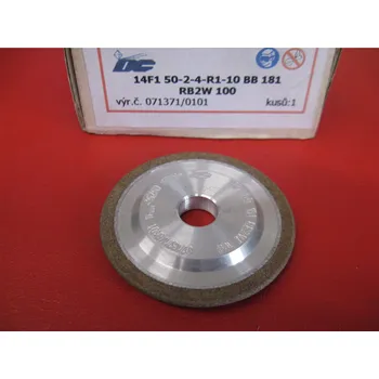 Brusný kotouč CBN brousící kotouč obvodový radiusový 14F1 50X2X4/R1-6-10 BB181 RB2W 100
