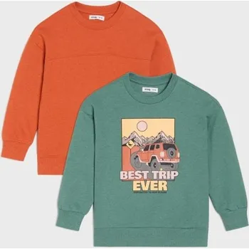 Chlapecká mikina Sinsay - Sada 2 mikin - zelená - 867GE-97X - 867GE-97X-110