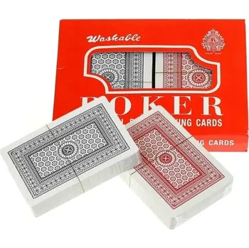 Poker HUR POKEROVÉ HRACÍ KARTY DVOJITÉ BALENÍ 2x54KS + KRABIČKA