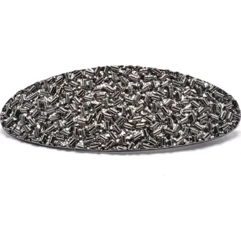 Oválná kovová spona na vlasy