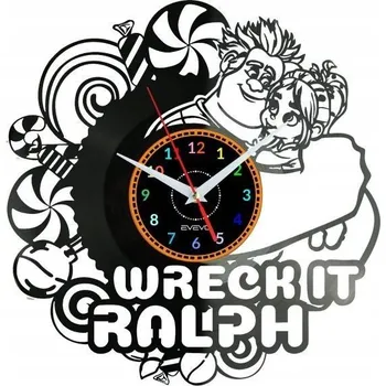 Hodiny Raubíř Ralf - Nástěnné hodiny z vinylové desky - Moderní dekorace