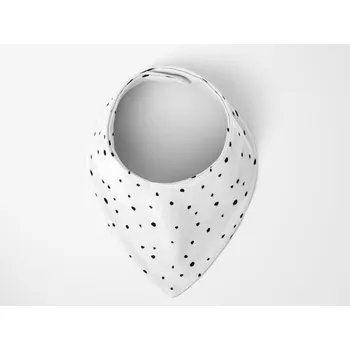 Bryndák MIMOUŠEK Slintáček / bryndáček 100 % bavlna - Černé tečky