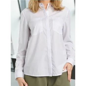 Dámská košile Sinsay - Viskózová košile s kapsami - bílá - 198FI-00X - 198FI-00X-M