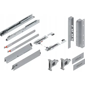 Nábytkové kování Blum Šuplík Tandembox 500 Vysoká D Šedá 30kg