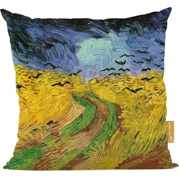 Polštář Polštář Pšeničné pole s havrany Vincenta Van Gogha