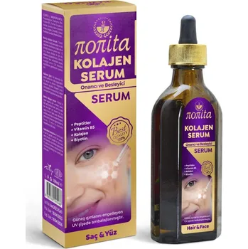 Pleťové sérum Regenerační sérum s KOLAGENEM 100% Turecké Pleť Tělo Vlasy NONITA 100ml