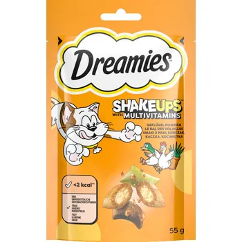 Pamlsek pro kočku 55g Dreamies Shakeups Multivitamins drůbeží piknik