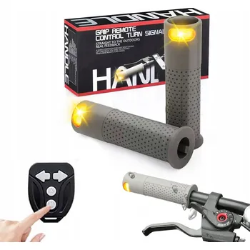 Elektrokoloběžka Univerzální Gripy / Rukojeti pro Elektrickou Koloběžku s VÝSTRAŽNÝM SVĚTLEM