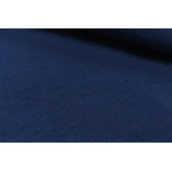 Bavlněný kepr pružný TMAVĚ MODRÁ