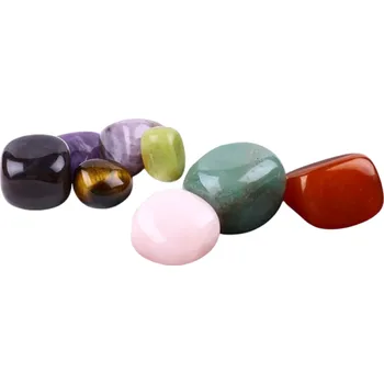 Směs přírodních broušených kamínků 100g Různobarevné minerály Velikost 2–3 cm Dekorační kameny pro tvoření i sběratelství