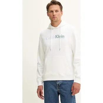 Pánské oblečení Bavlněná mikina Calvin Klein LV04LD241G bílá 00X, vel. XL
