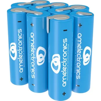 Nabíječka baterií SADA 10 AKUMULÁTORŮ AA 12V 1000mAh NI-CD