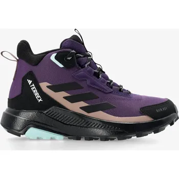 Dámská treková obuv Dámské boty adidas TERREX Anylander Mid RAIN.RDY - aur plum/core blk/trace brown