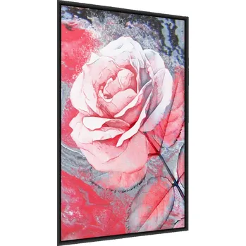 Obraz Plakát v rámu RŮŽE Květ Malba Akvarel 50x70