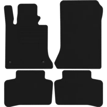 autokoberec Velurové autokoberce s upevněním v sadě Edecor