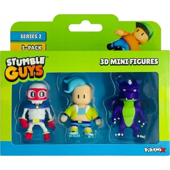 Figurka STUMBLE GUYS SADA FIGUREK 3 KUSY DIRAMIX SUPER BONES VELOCI T DUSK DRAGON