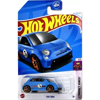 autíčko Fiat 500e Blue (F1) - Hot Wheels