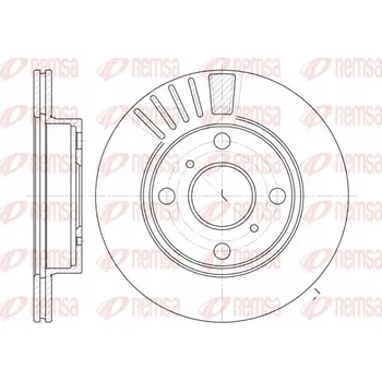 Brzdový kotouč Brzdový kotouč Remsa 6825.10